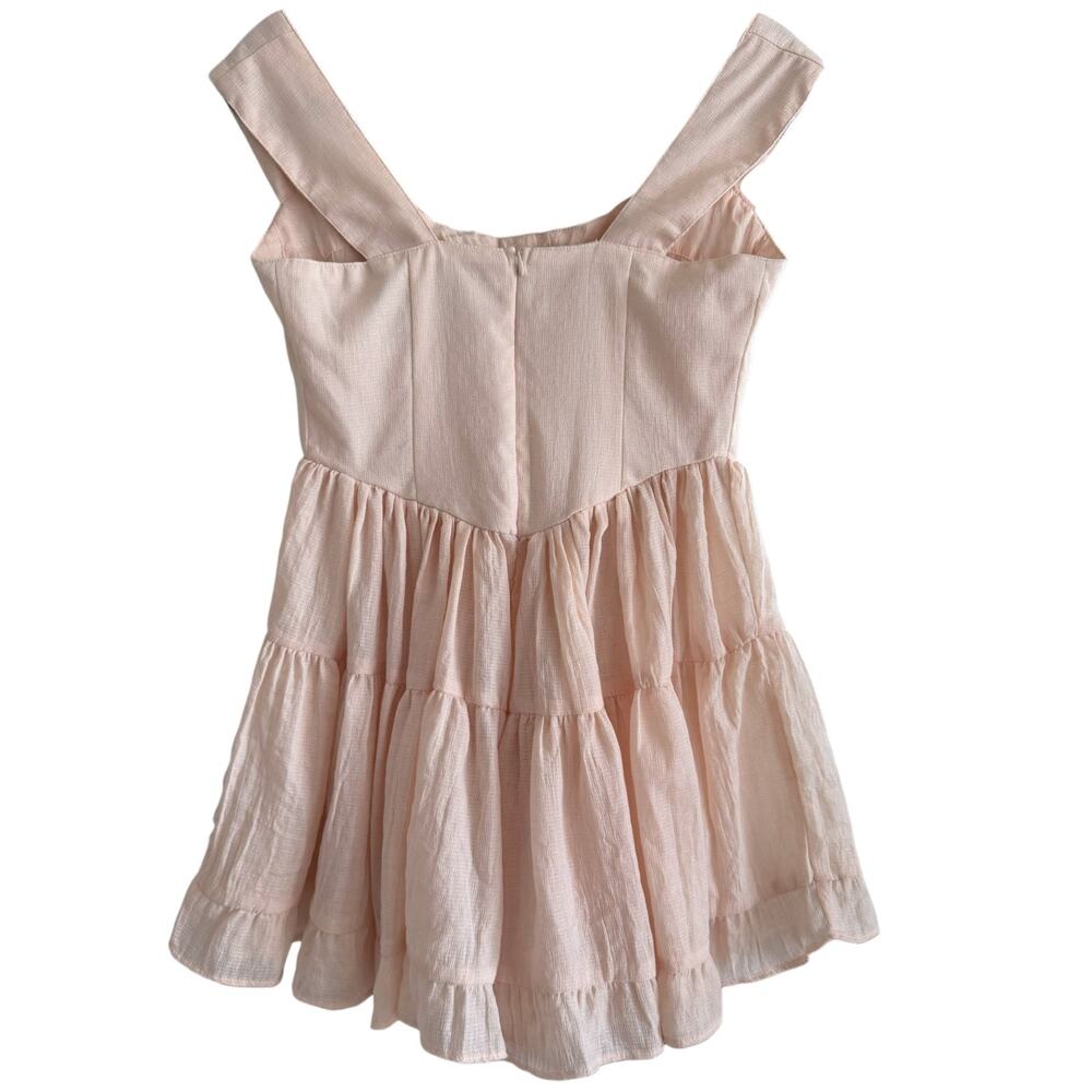 SOLD* Vanessa Mooney Elisabeth Bustier Romper Dress Large Pink Ethereal Fairy - Picture 5 of 7